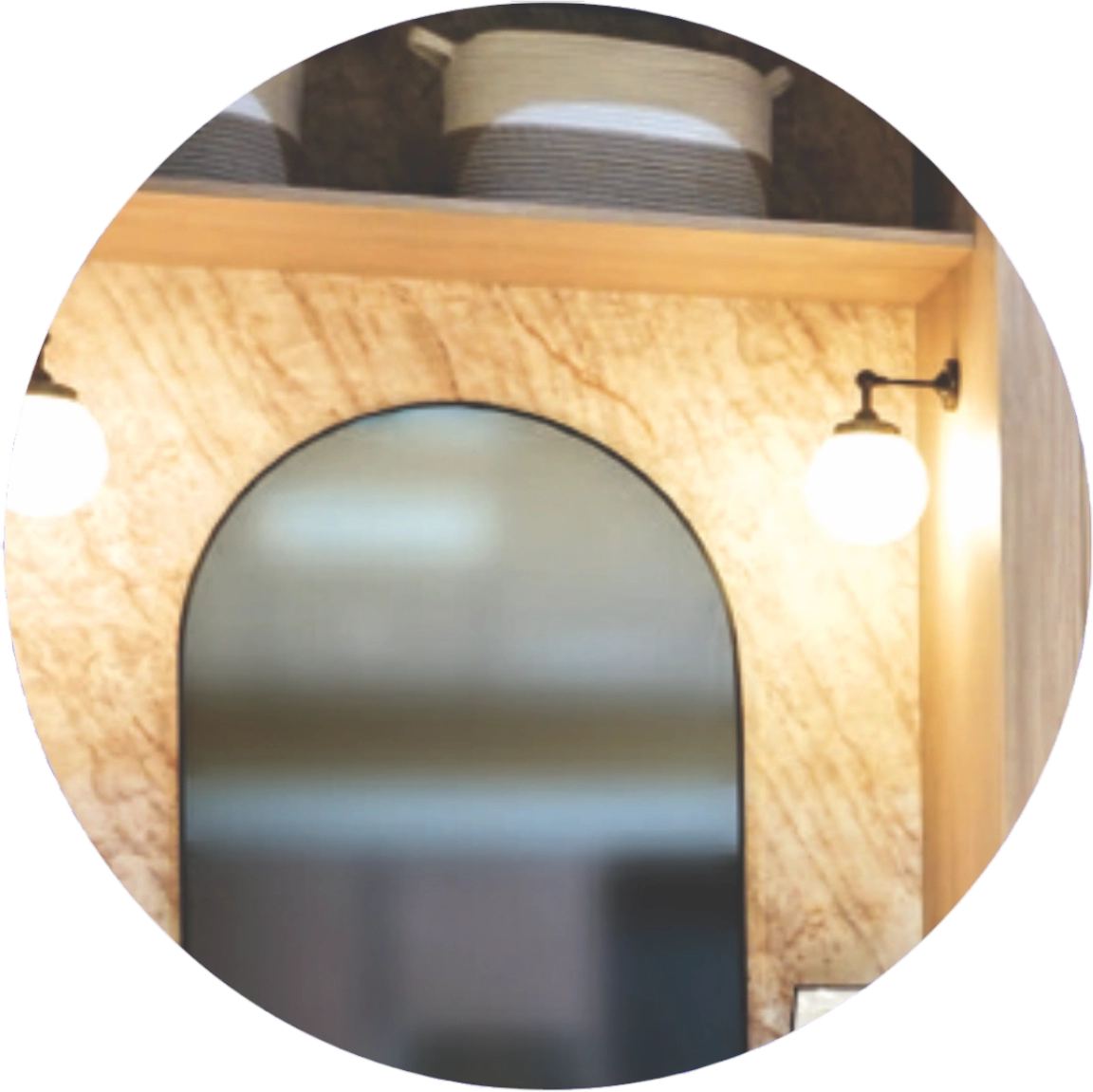 dressing rooms - integrated lighting